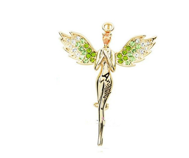 Diamond angel necklace