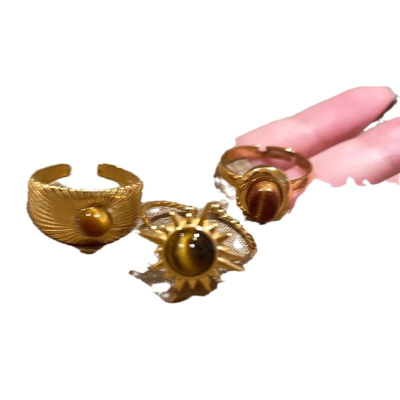 Gold Tigereye Ring For Women