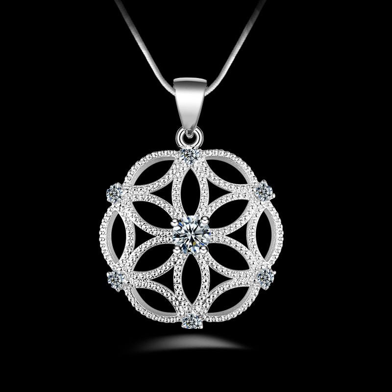 Full diamond love necklace