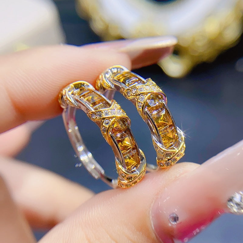 Natural Citrine Ring For Women