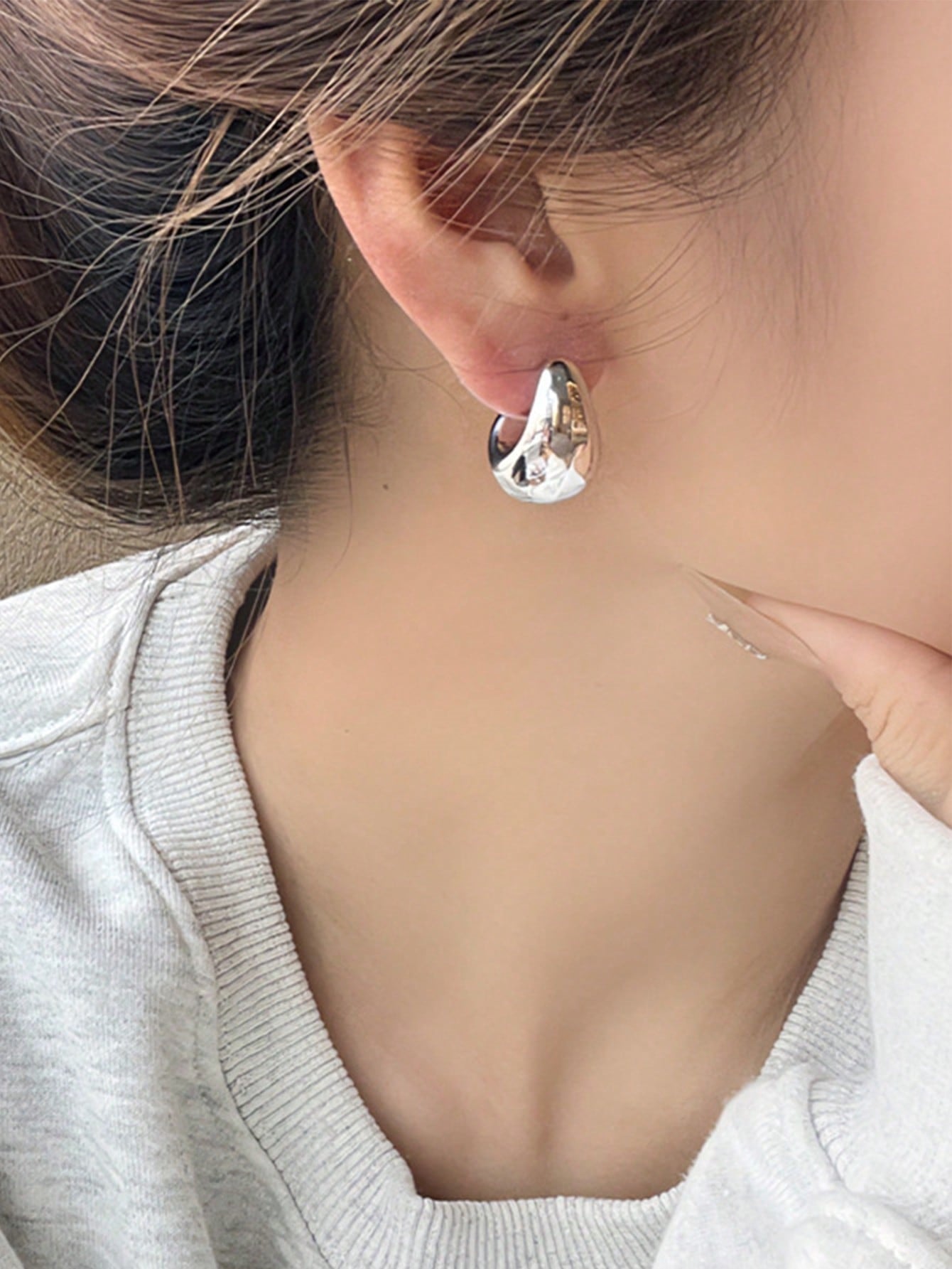Vintage Comma-shaped Teardrop Earrings
