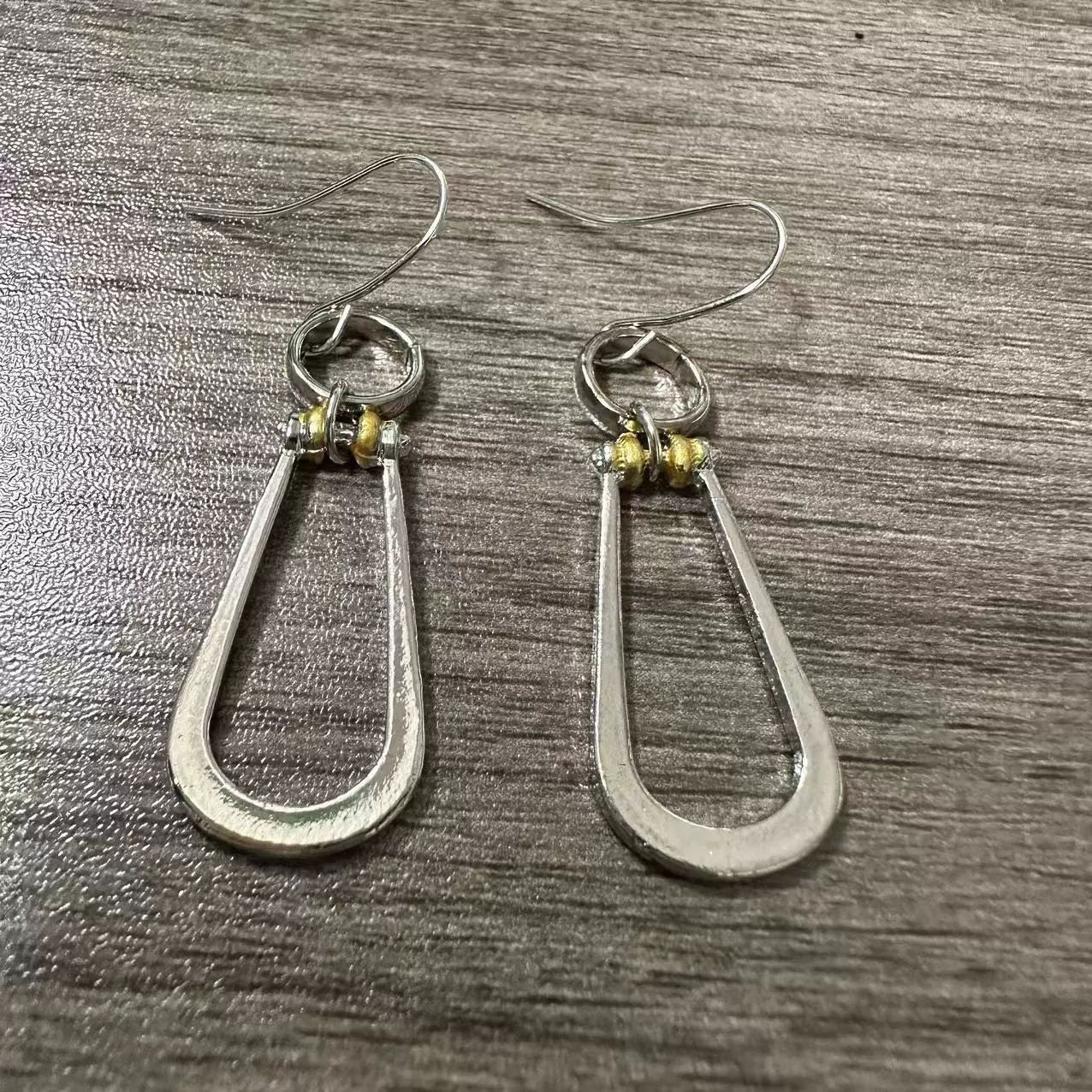 Round Teardrop Earrings