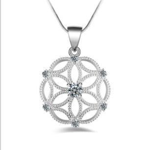 Full diamond love necklace