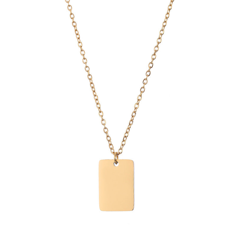 Gold Circular Double Layered Pendant Necklace
