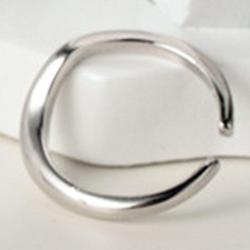Simple Wave Ring For Women