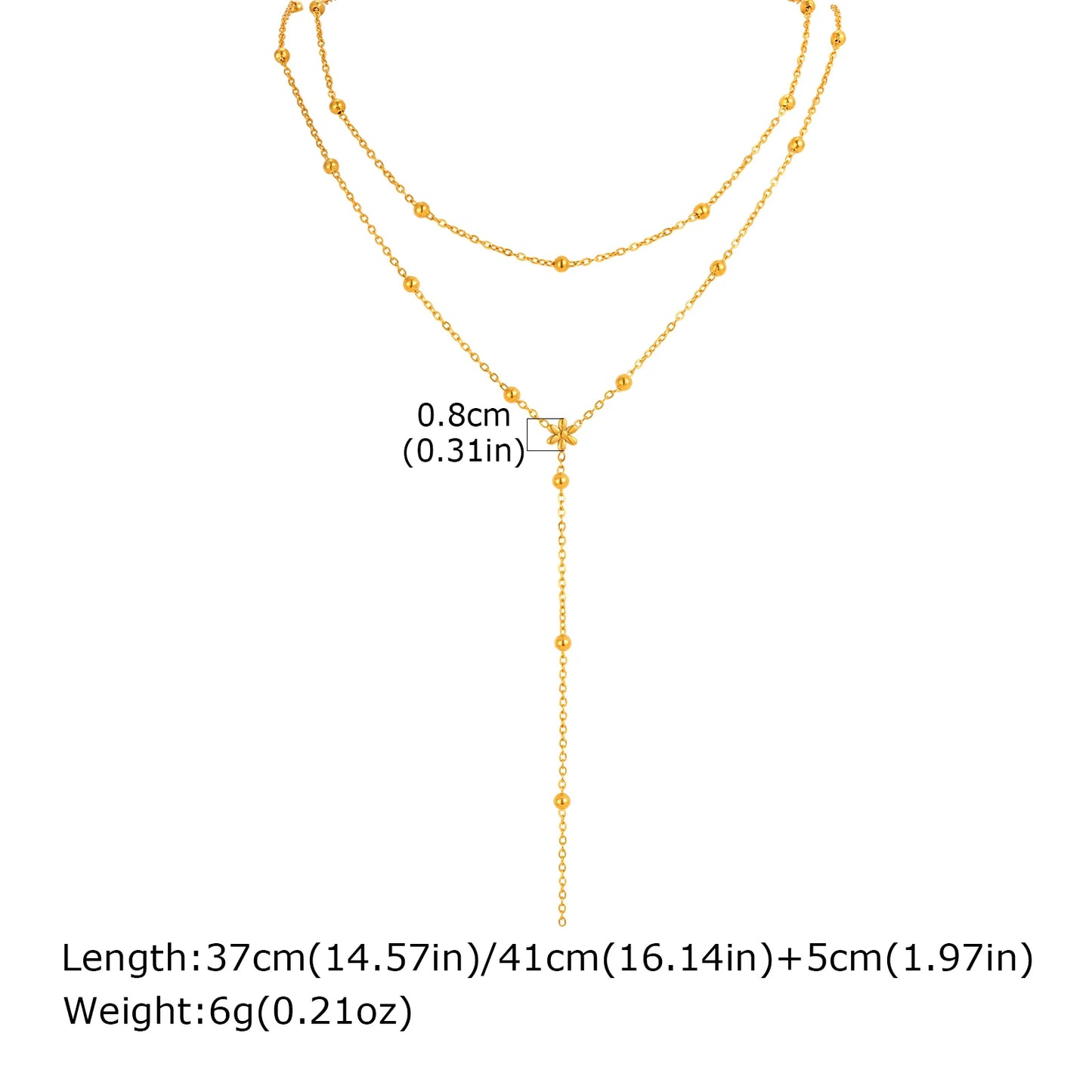 Collier Fringe Gold