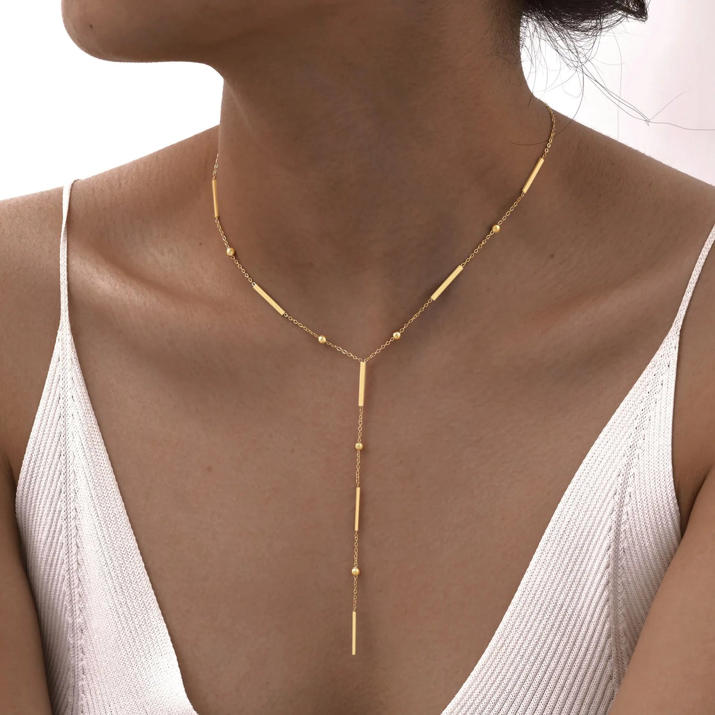 Collier Y Drop Gold