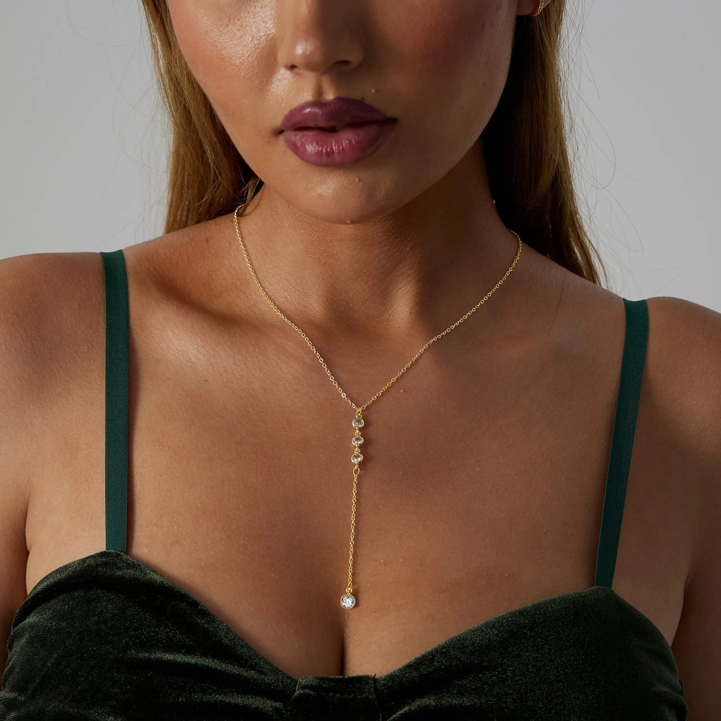 Collier Y Drop Gold