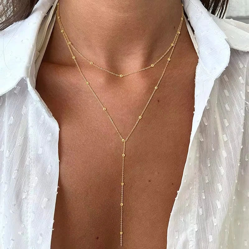 Collier Lariat Gold