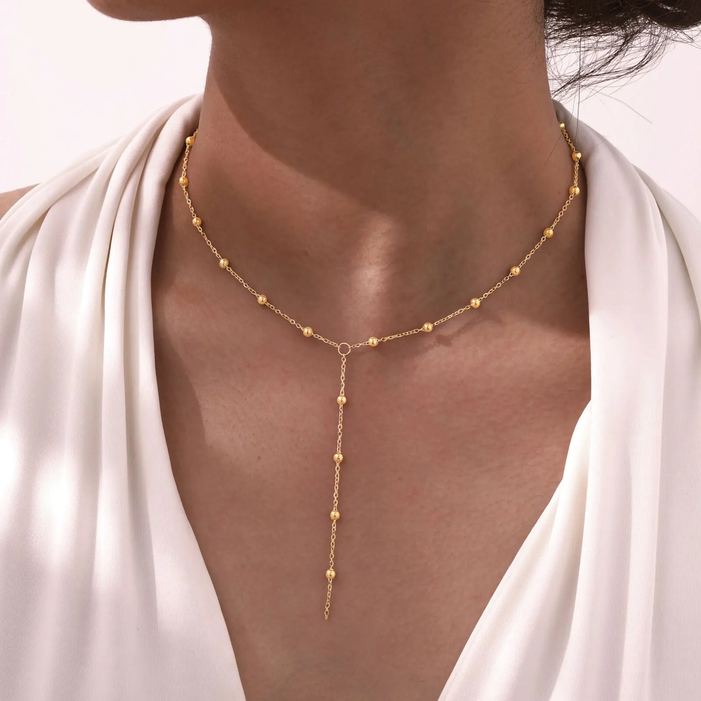 Collier Y Drop Gold