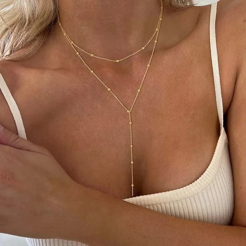 Collier Lariat Gold