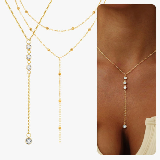Collier Y Drop Gold