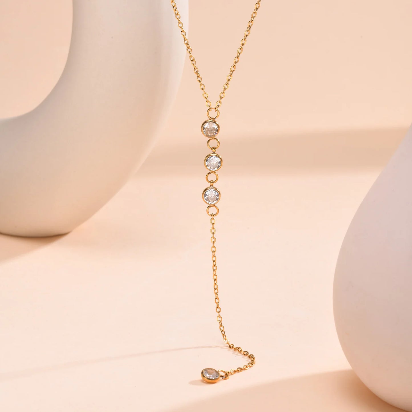 Collier Y Drop Gold