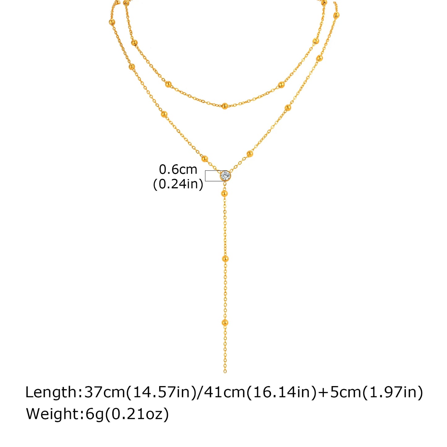 Collier Fringe Gold