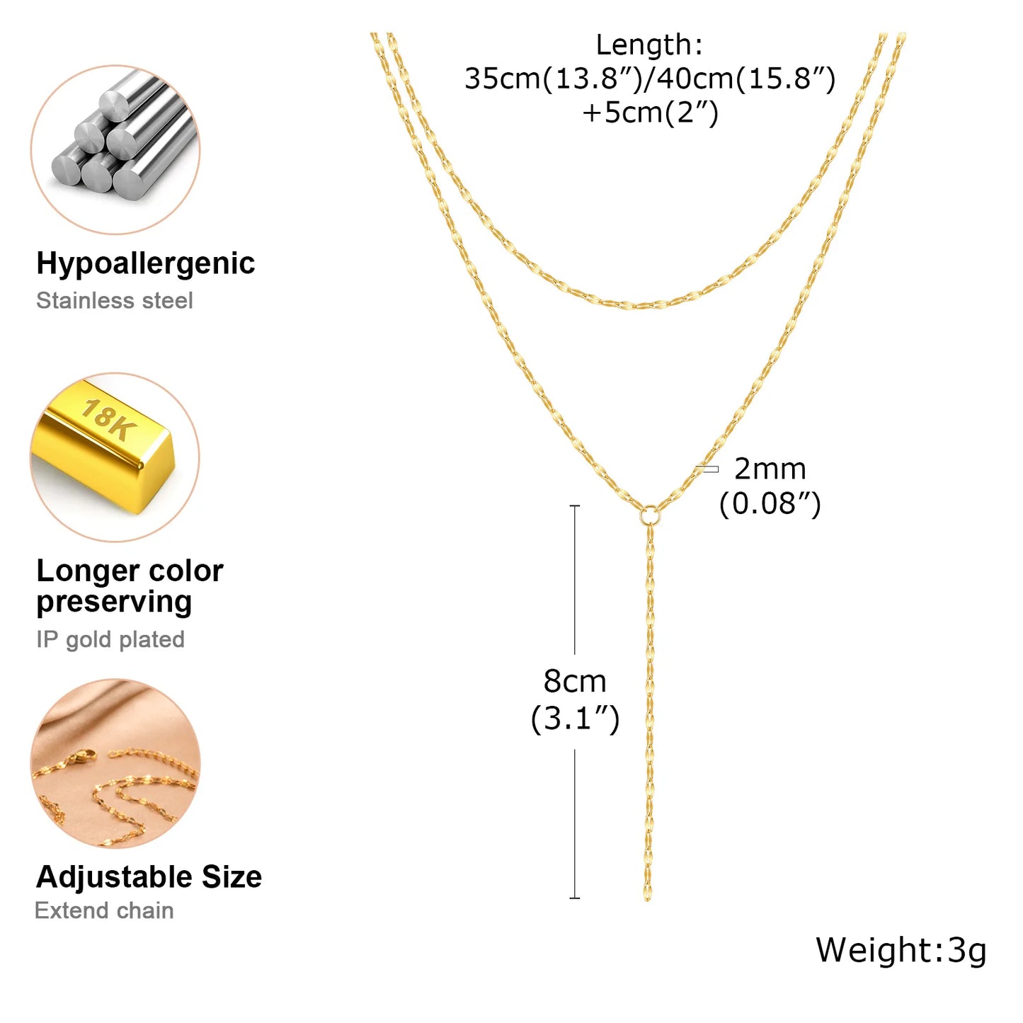 Collier Fringe Gold