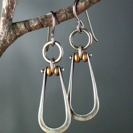 Round Teardrop Earrings